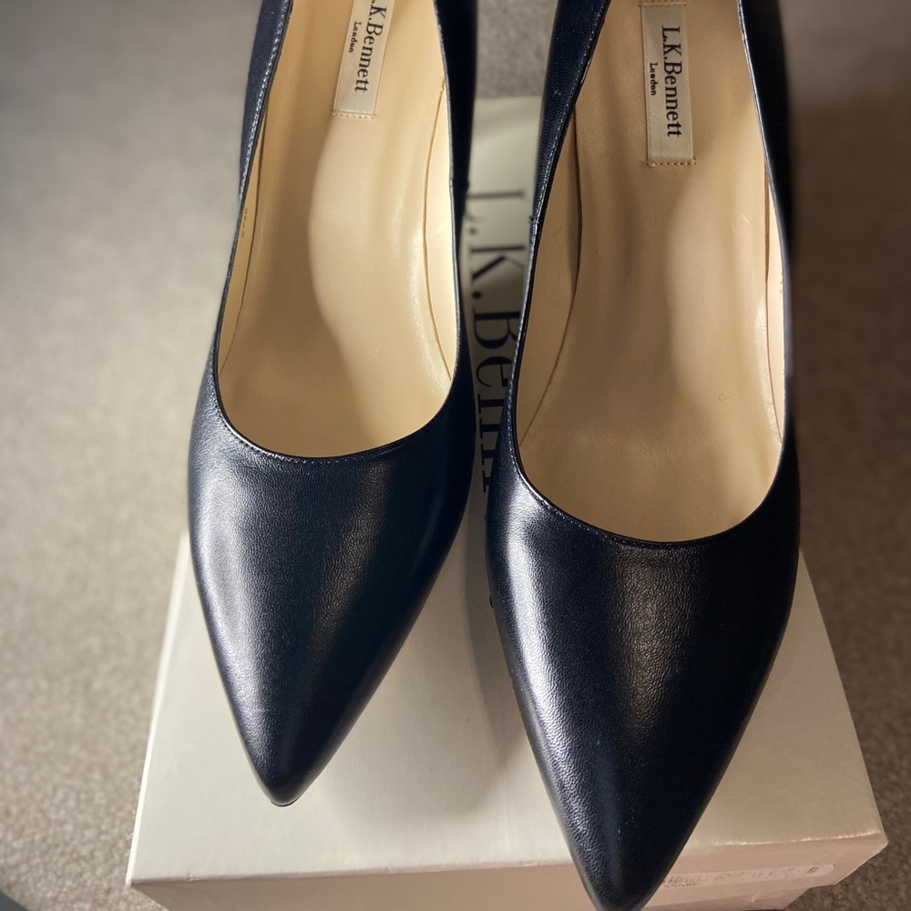 NEW! LK Bennett Floret Napa Leather Heels